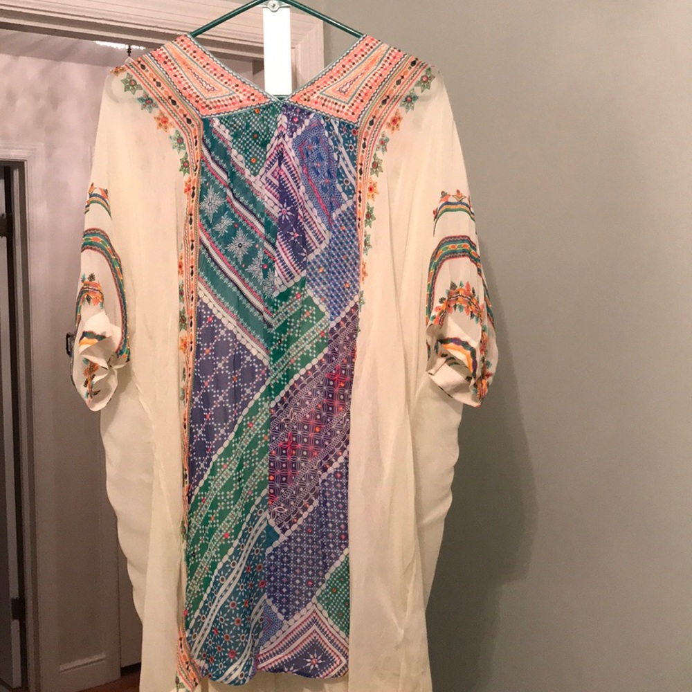 Anthropologie veena beaded caftan